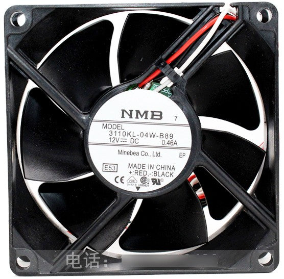 NMB 3110KL-04W-B89 12V 0.46A 2wires 3wires Cooling Fan - Original New NMB 3110KL-04W-B89 12V 0.46A 2wires 3wires Cooling Fan - Original New